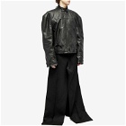 Balenciaga Men's Runway Leather Jacket in Black