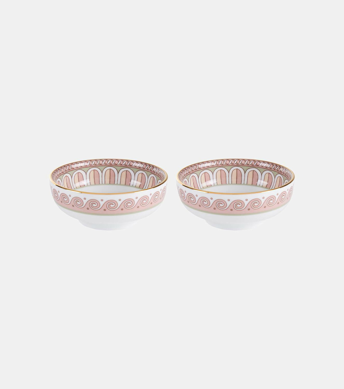 La DoubleJ Set of 2 porcelain snack bowls