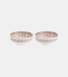 La DoubleJ Set of 2 porcelain snack bowls