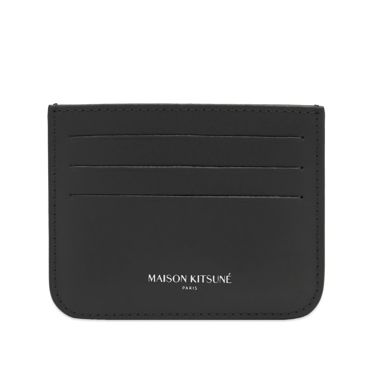 Maison Kitsuné Men's Fox Head Card Holder in Black 
