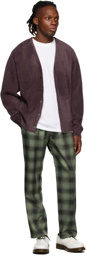 Stüssy Black & Green Shadow Plaid Trousers