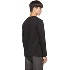 Comme des Garcons Shirt Black Logo Hem Long Sleeve T-Shirt