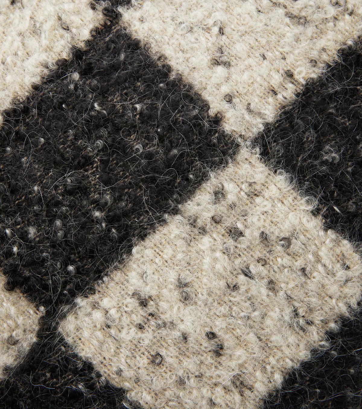 The House of Lyria Ronce checked wool-blend cushion