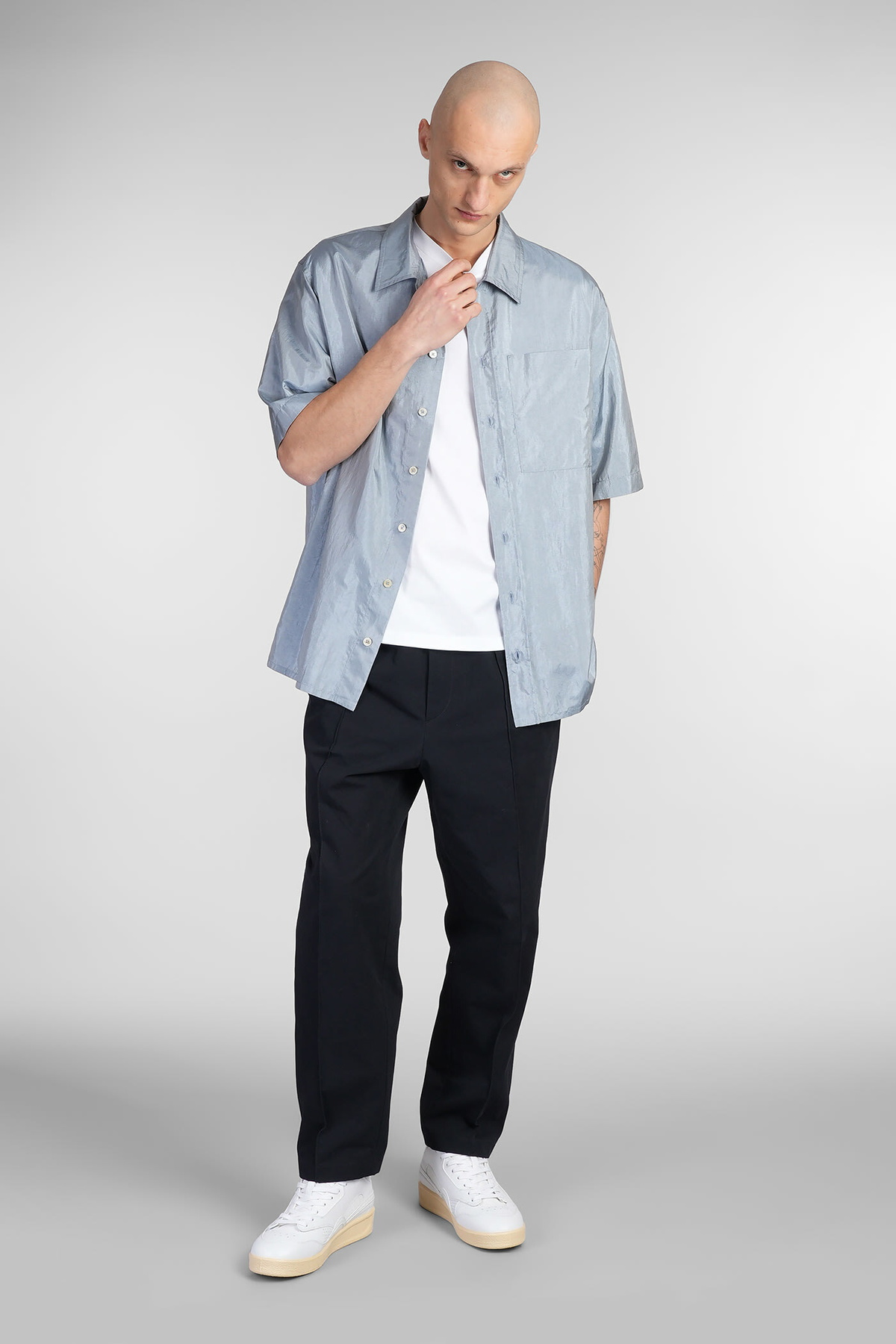 JIL SANDER
BACK STRAP SANDALS
黒 サイズ40 Jil Sander Shirt 165 Shirt In Cyan Polyamide Jil Sander