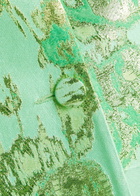 Huishan Zhang Mirabel Metallic-jacquard Woven Coat Green