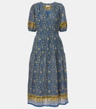 Velvet Natalia floral cotton maxi dress