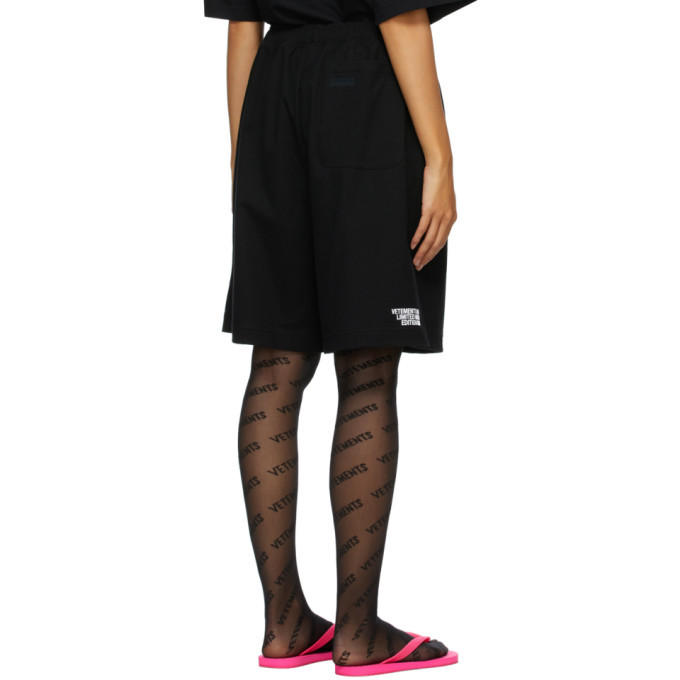 VETEMENTS Black Limited Edition Shorts Vetements 