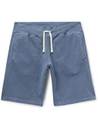 BEAMS PLUS - Pigment-Dyed Loopback Cotton-Jersey Drawstring Shorts - Blue - M