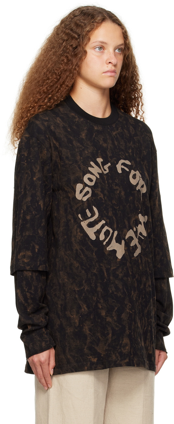 Song for the Mute Black Circle Long Sleeve T-Shirt