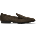 Tod's - Suede Penny Loafers - Chocolate