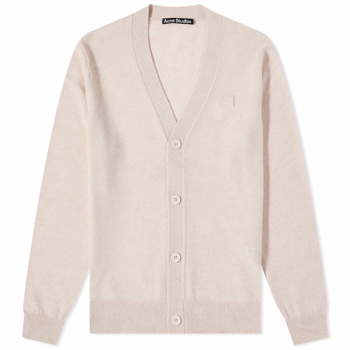Photo: Acne Studios Keve Face Cardigan in Faded Pink Melage