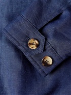 Brunello Cucinelli - Wool and Linen-Blend Bomber Jacket - Blue
