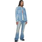 COÛT DE LA LIBERTÉ Blue Jimmy Sioux Stretch Flare Jeans