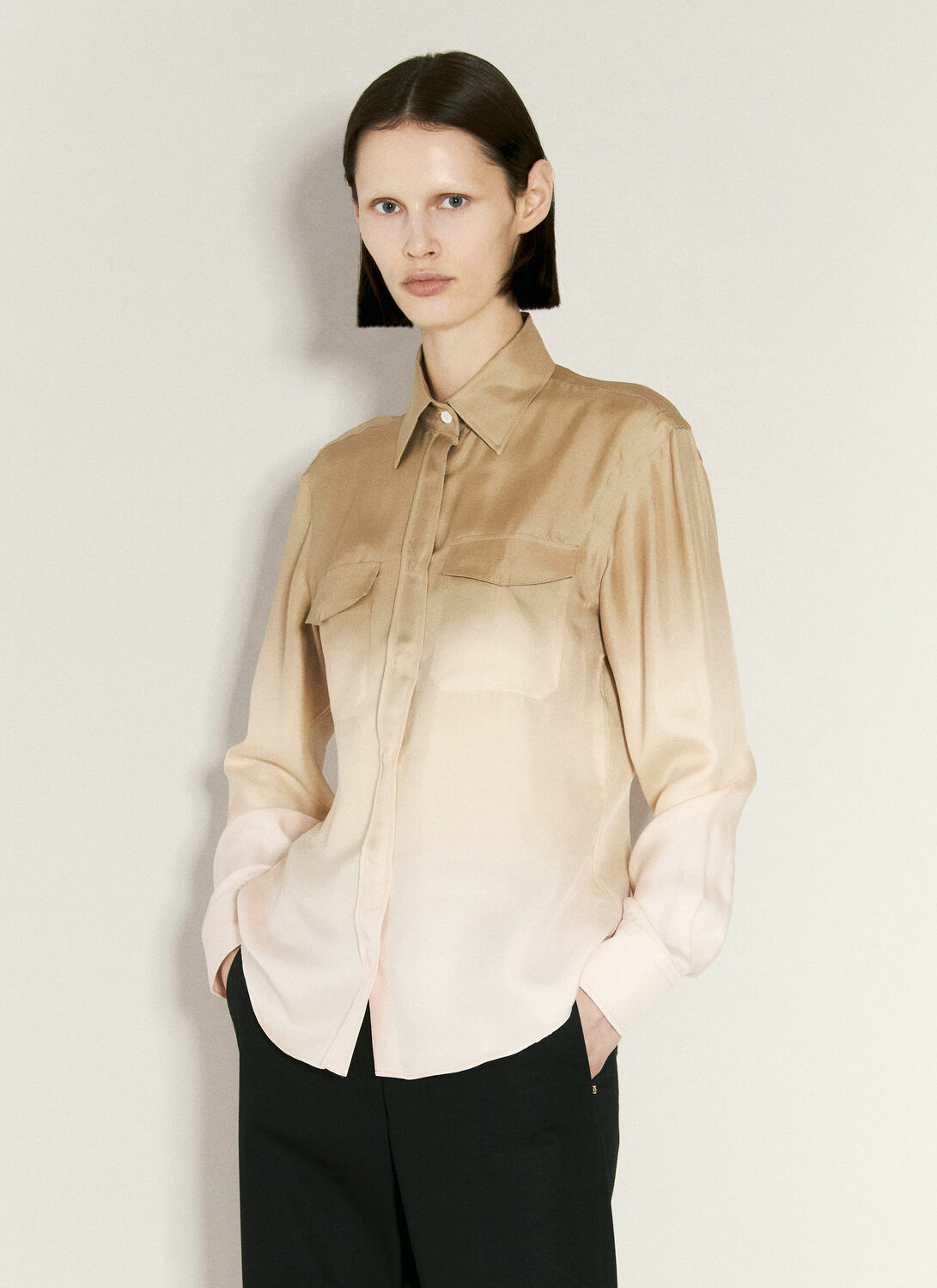 Prada Ombre Silk Shirt
