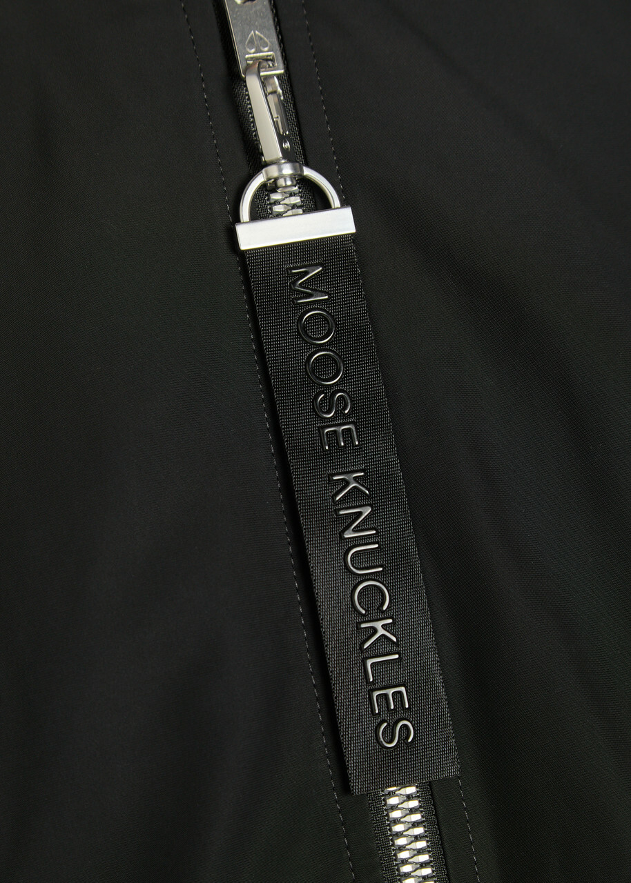 Moose Knuckles Courville Shell Bomber Jacket Black