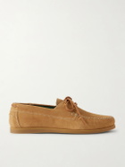 VINNY's - Boatman Suede Boat Shoes - Neutrals