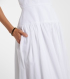 Loulou de Saison Ama cotton poplin maxi dress