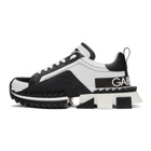 Dolce and Gabbana White and Black Super King Sneakers