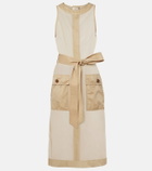 Saint Laurent Semi-sheer midi dress
