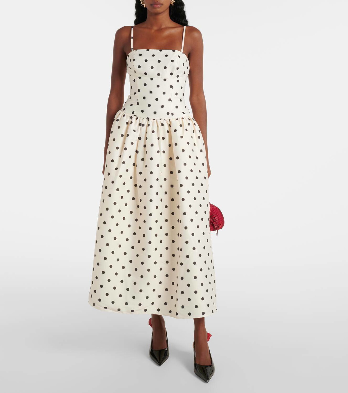 【送料&関税込】self-portrait Corset Dress Self-Portrait Polka-dot taffetta corset dress Self-Portrait