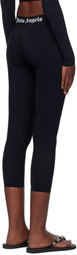 Palm Angels Black Logo Leggings