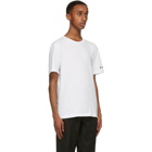 Moncler White Logo Sleeve T-Shirt