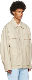 AMI Alexandre Mattiussi Beige Cotton Jacket