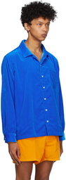 ERL Blue Velvet Shirt