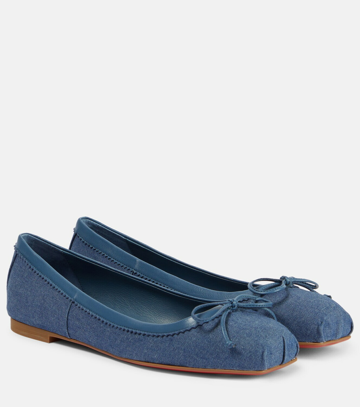 Christian Louboutin denim flats Christian Louboutin Denim Mamadrague Flats 42 Blue 1833013  main image 2