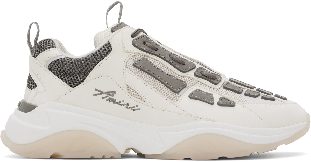 AMIRI White & Gray Bone Runner Sneakers Amiri AMIRI White & Gray Bone Runner Sneakers Amiri