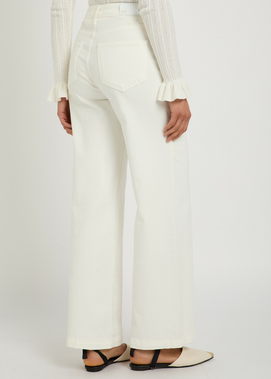 Paige Anessa Wide-leg Jeans White