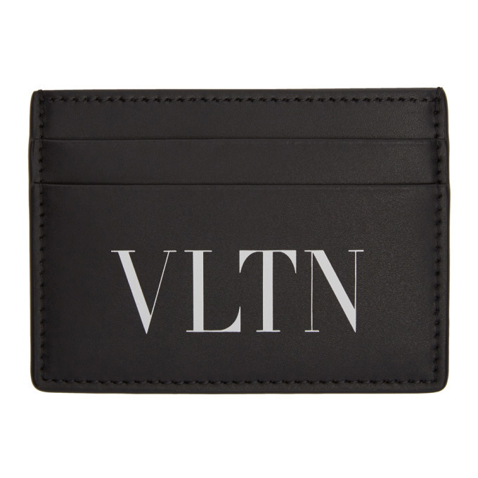 Photo: Valentino Black and White Valentino Garavani VLTN Card Holder