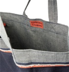 Cleverly Laundry - Twill-Trimmed Frayed Denim Tote - Blue