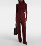 Ferragamo Ribbed-knit wool turtleneck sweater
