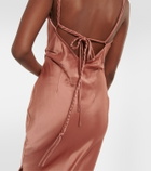Nanushka Fiore satin midi dress