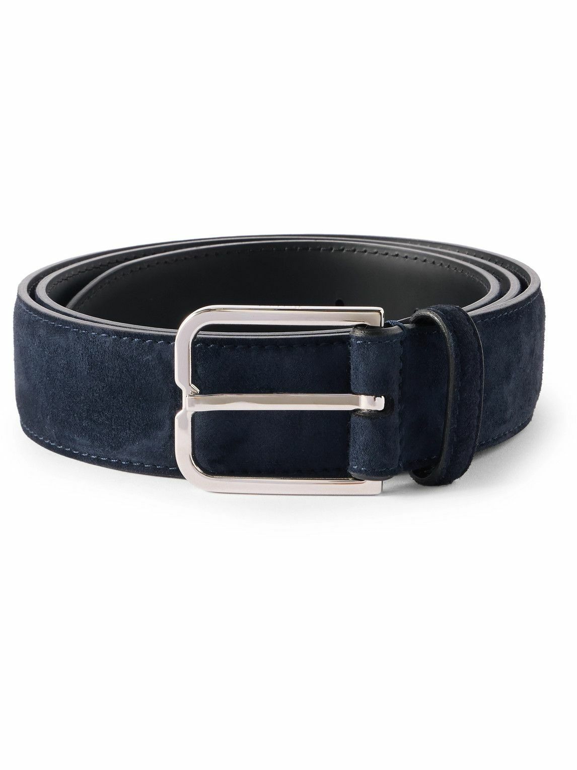 Berluti - Essence 3.5cm Suede Belt - Blue