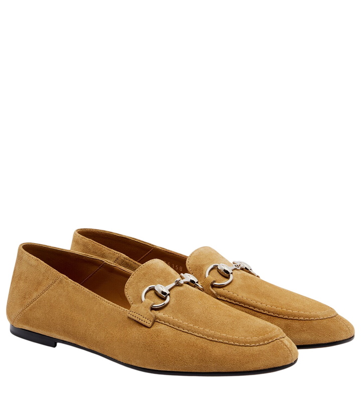 Photo: Gucci Jordaan Horsebit suede loafers