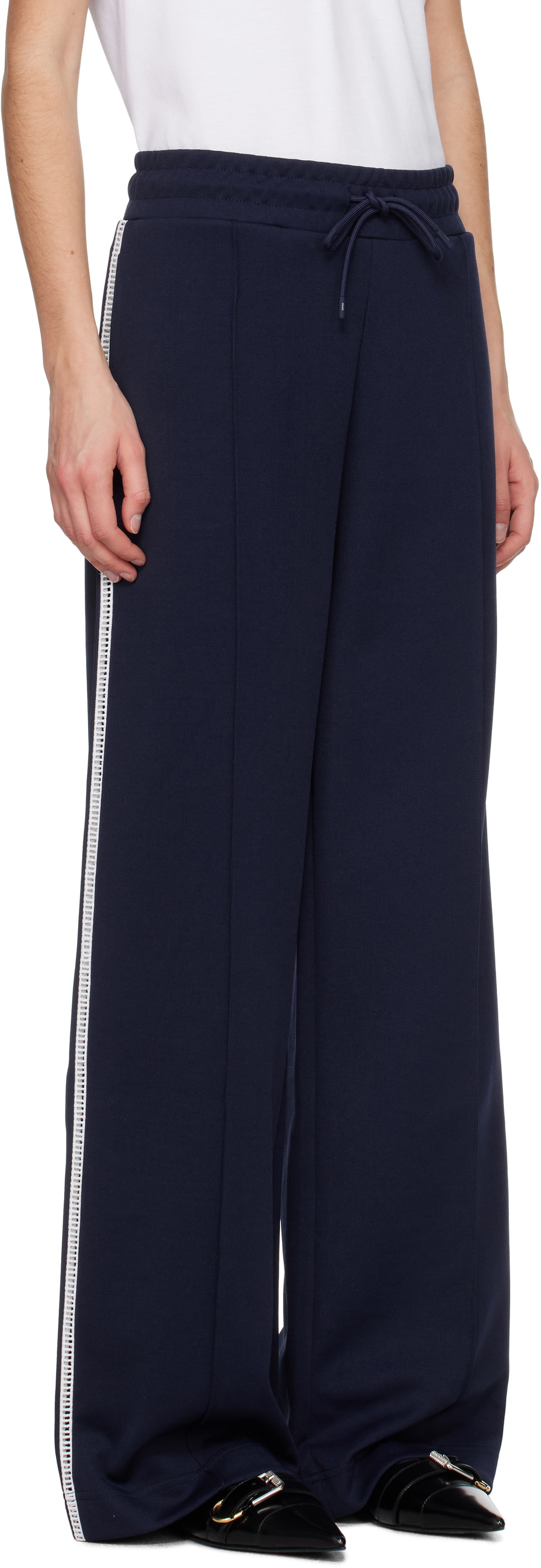 MSGM Navy Track Lounge Pants