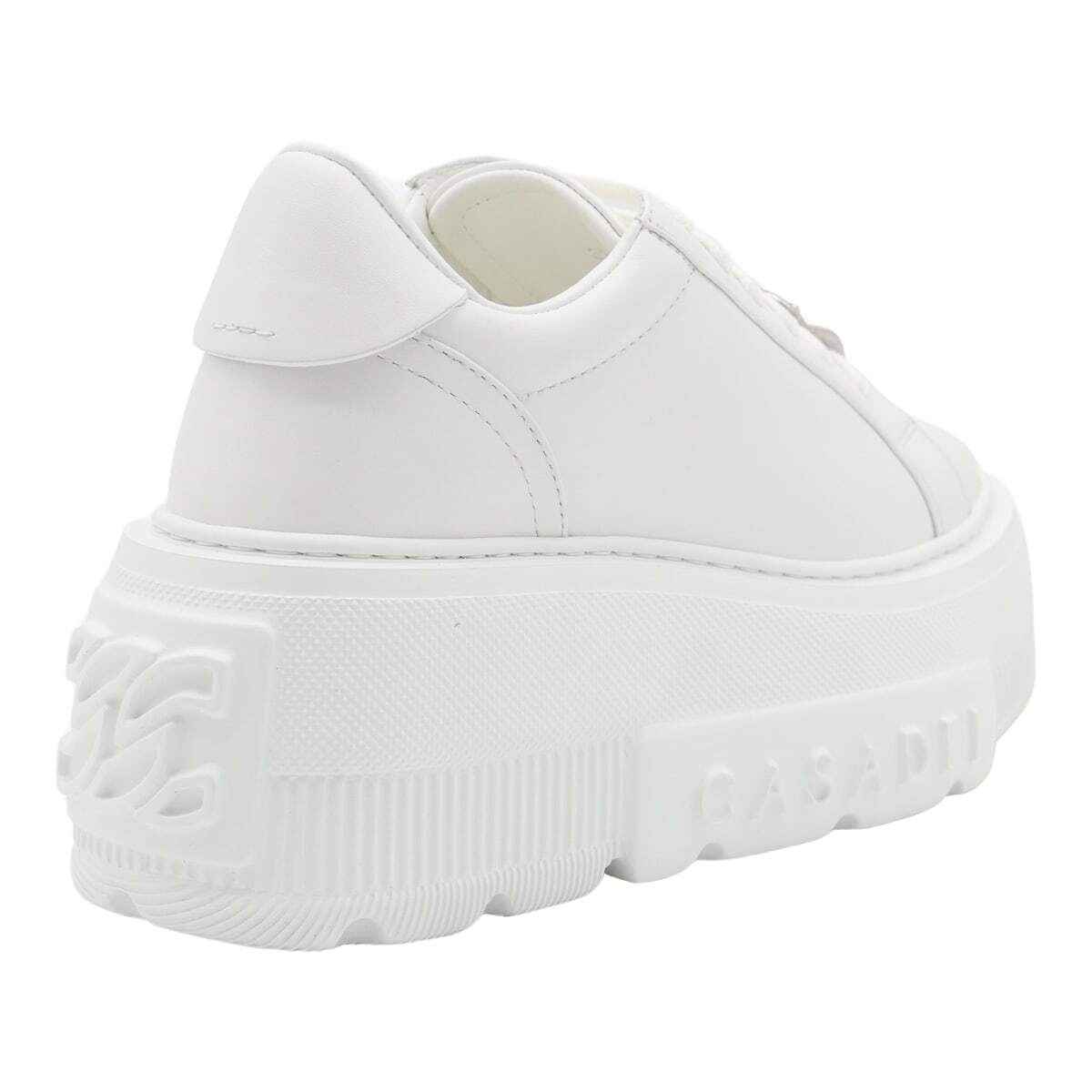 Casadei White Leather Sneakers