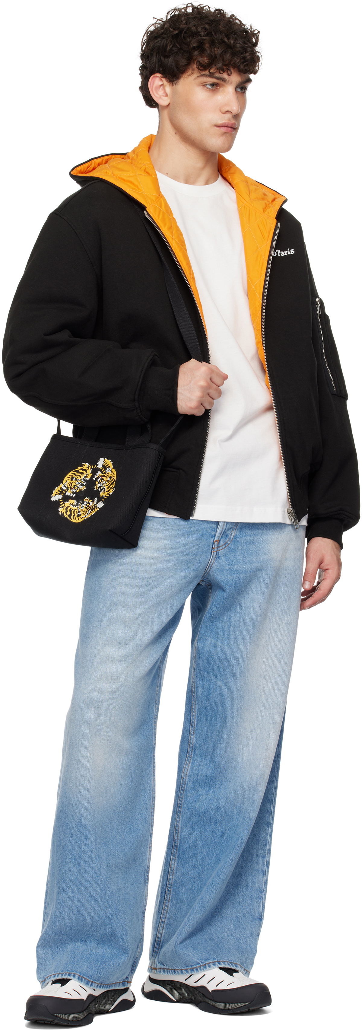 Kenzo Black Kenzo Paris VERDY Edition Embroidered Reversible