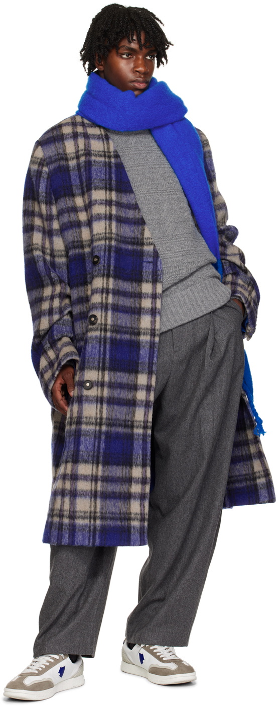 小物 ADERERROR Albert else muffler blue ADERERROR Albert Else Muffler Blue