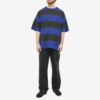 Dries Van Noten Men's Hein Bold Striped T-Shirt in Ink Blue