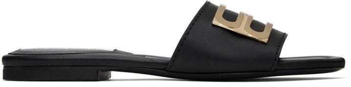 Photo: Victoria Beckham Black B Buckle Sandals