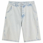 YMC Men's Twisted Denim Short in Indigo