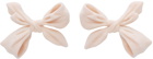 Shushu/Tong Pink YVMIN Edition Wrinkle Velvet Bow Earrings