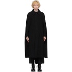 Yohji Yamamoto Black Wool Cloak