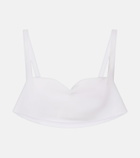 Prada Silk crêpe de chine bra top