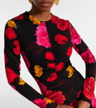 Erdem Floral gathered midi dress