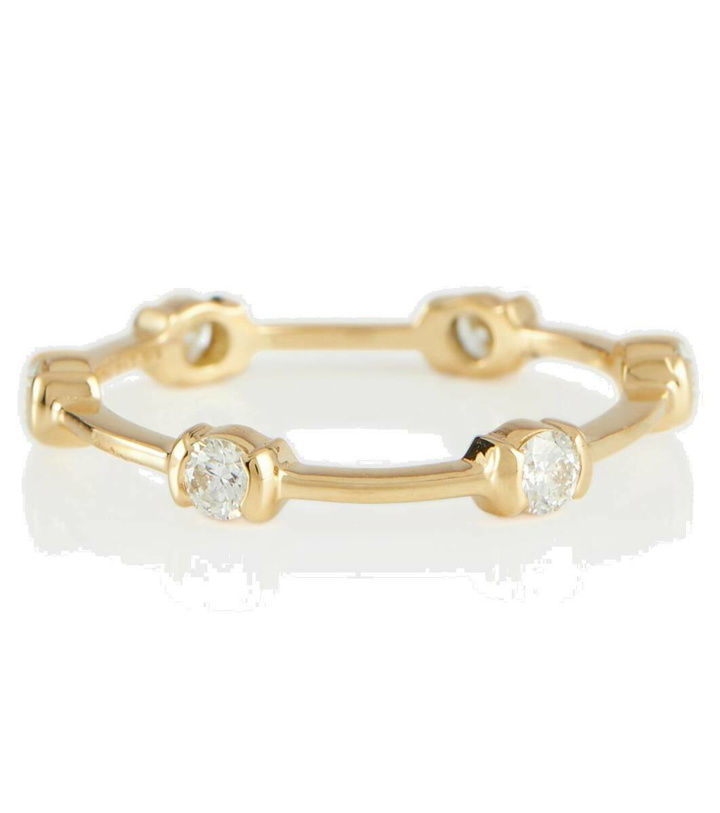 Photo: Melissa Kaye Zea 18kt gold ring with diamonds