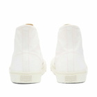 Maison Margiela Men's Canvas Tabi High Top Sneakers in White